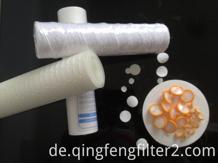 1,0 Mikron PP String Wound 10-Zoll-Wasserfilterpatrone zur Vorfiltration von Lebensmitteln und Getränken